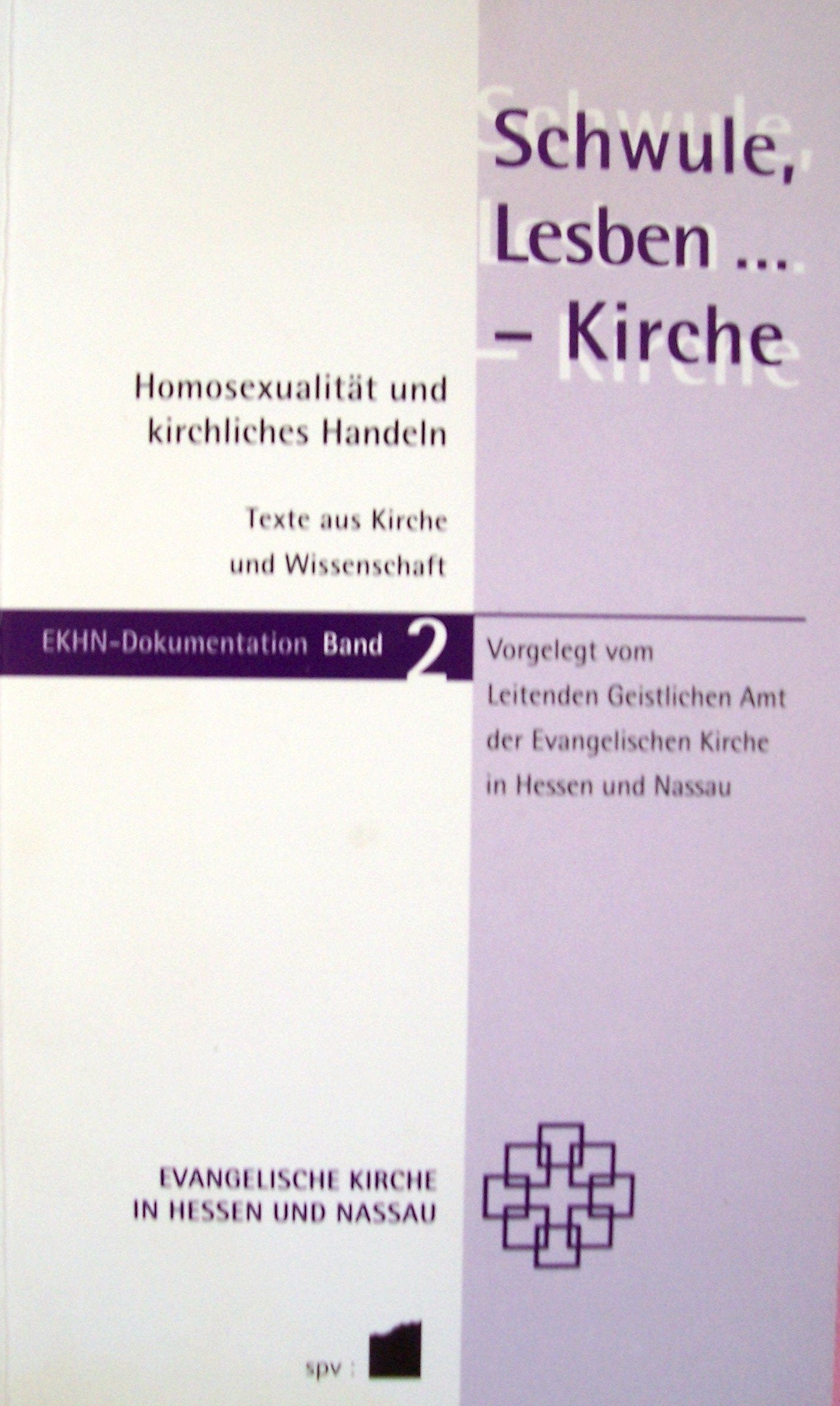 Schwule, Lesben... - Kirche. Homosexualität und kirchliches Handeln. Texte aus Kirche und Wissenschaft. Vorgelegt vom Leitenden Geistlichen Amt der Evangelischen Kirche in Hessen und Nassau Social Sciences