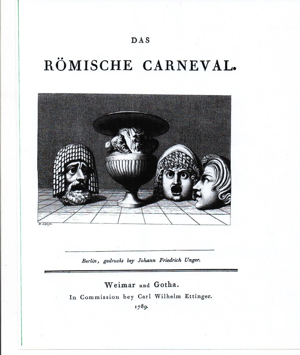 Das römische Carneval, m. Kommentarbd. Contemporary literature