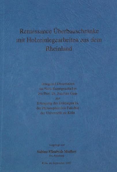 Renaissance Überbauschränke mit Holzeinlegearbeiten aus dem Rheinland Film, Art & Culture