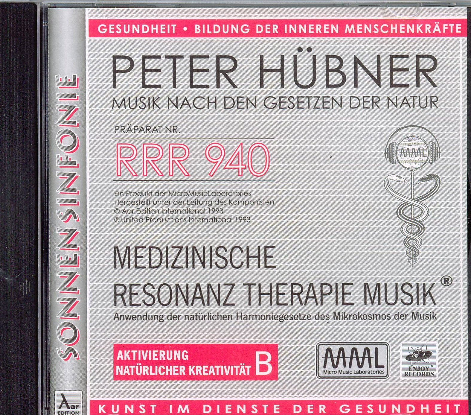 Medizinsche Resonanz Therapie Musik, Sonnensinfonie, RRR 940 Books