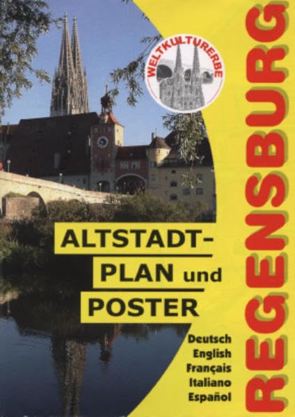 Regensburg Altstadt-Plan: Deutsch, Englisch, Französisch, Italienisch, Spanisch Leisure, Home & Garden
