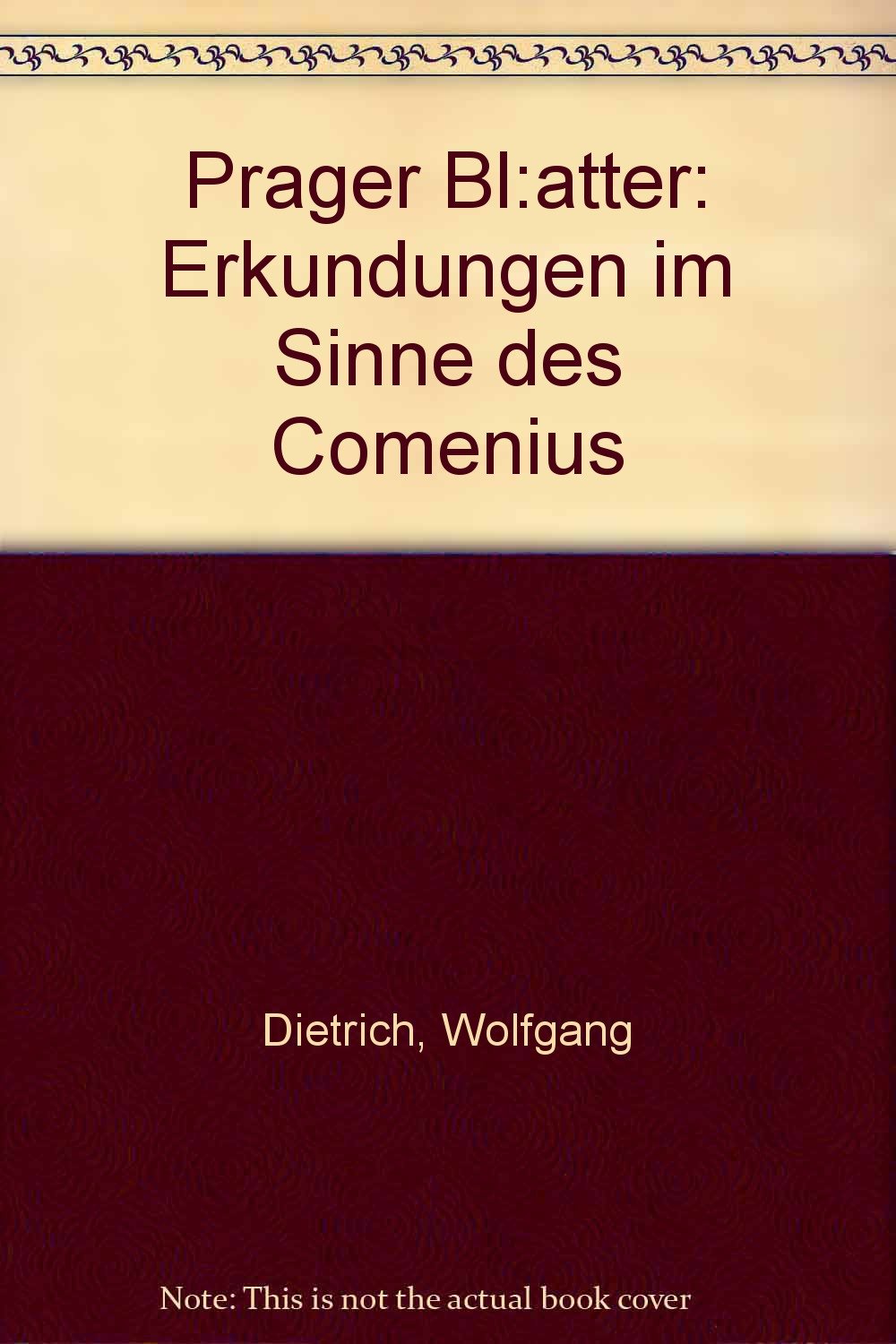 Prager Blätter: Erkundungen im Sinne des Comenius Books