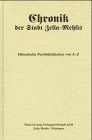 Chronik der Stadt Zella-Mehlis.Bd.2: Historische Persönlichkeiten von A-Z. Hrsg.: Stadtverwaltung Zella-Mehlis, Geschichts- u. Museumsverein Zella-Mehlis u. Förderverein Stadtarchiv Zella Mehlis Books