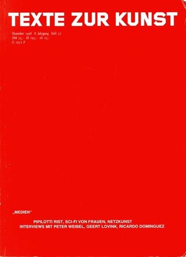 Product Image: Medien (Texte zur Kunst, Heft 32)