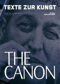 Product Image: Texte zur Kunst Heft 100. The Canon.