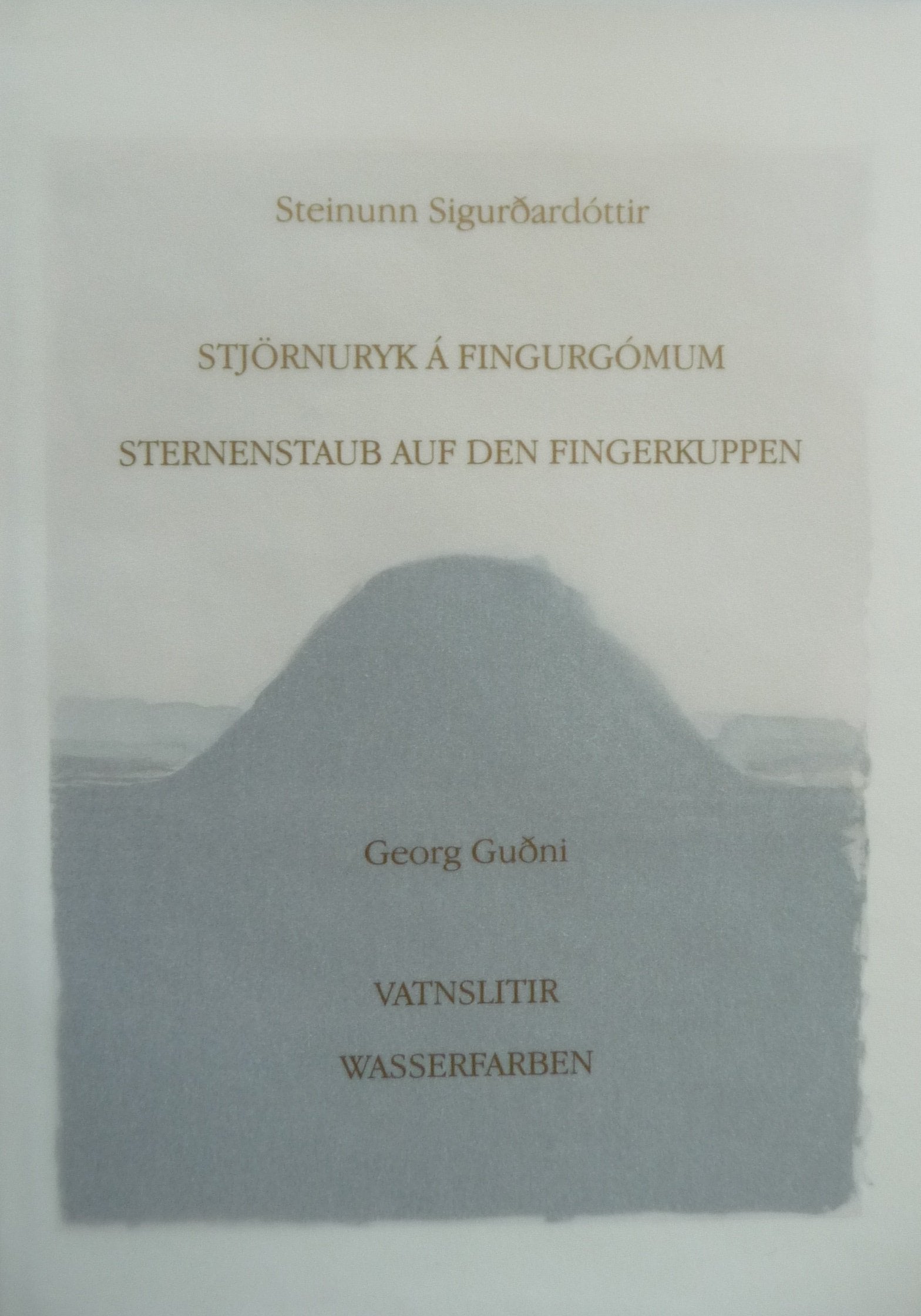 Stjörnuryk á fingurgómum / Sternenstaub auf den Fingerkuppen: Ljóð / Gedichte (Isländische Literatur der Moderne) Poetry