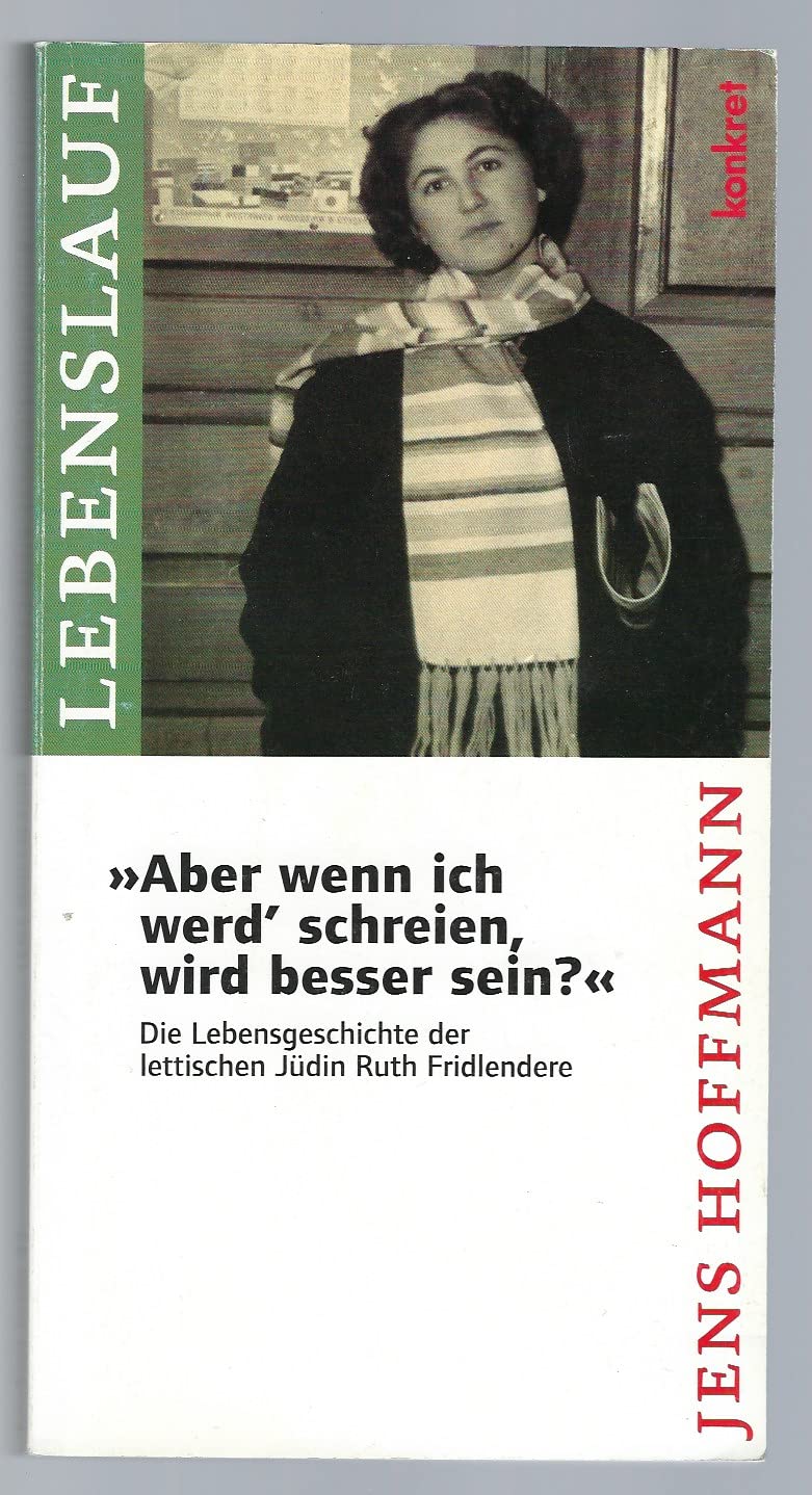 Product Image: Aber wenn ich werd¿ schreien, wird besser sein?