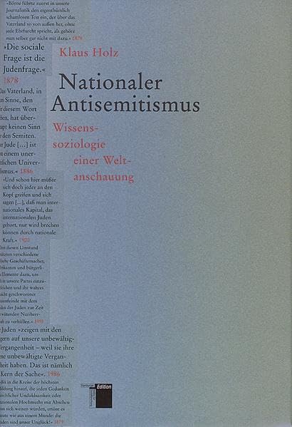 Nationaler Antisemitismus. Wissenssoziologie einer Weltanschauung Law