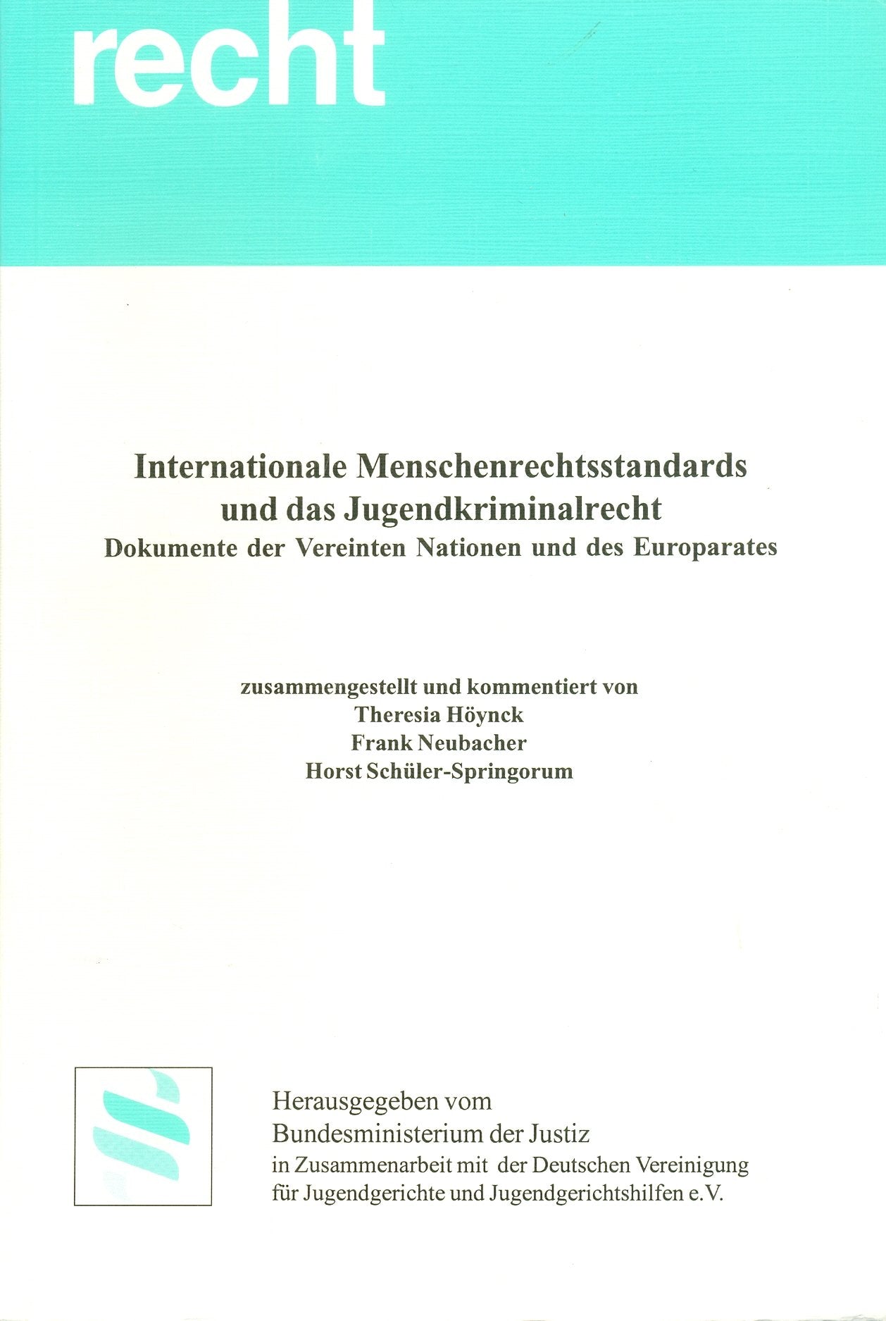 Internationale Menschenrechtsstandards und das Jugendkriminalrecht: Dokumente der Vereinten Nationen und des Europarates Law