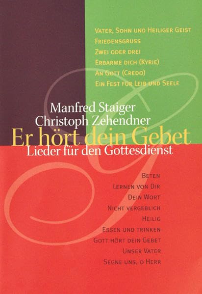 Er hört dein Gebet - Chorpartitur: Lieder für den Gottesdienst Religion & Esotericism