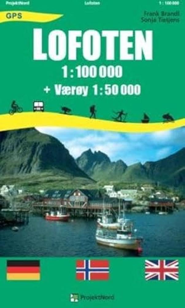 Lofoten 1 : 100 000 Leisure, Home & Garden Books
