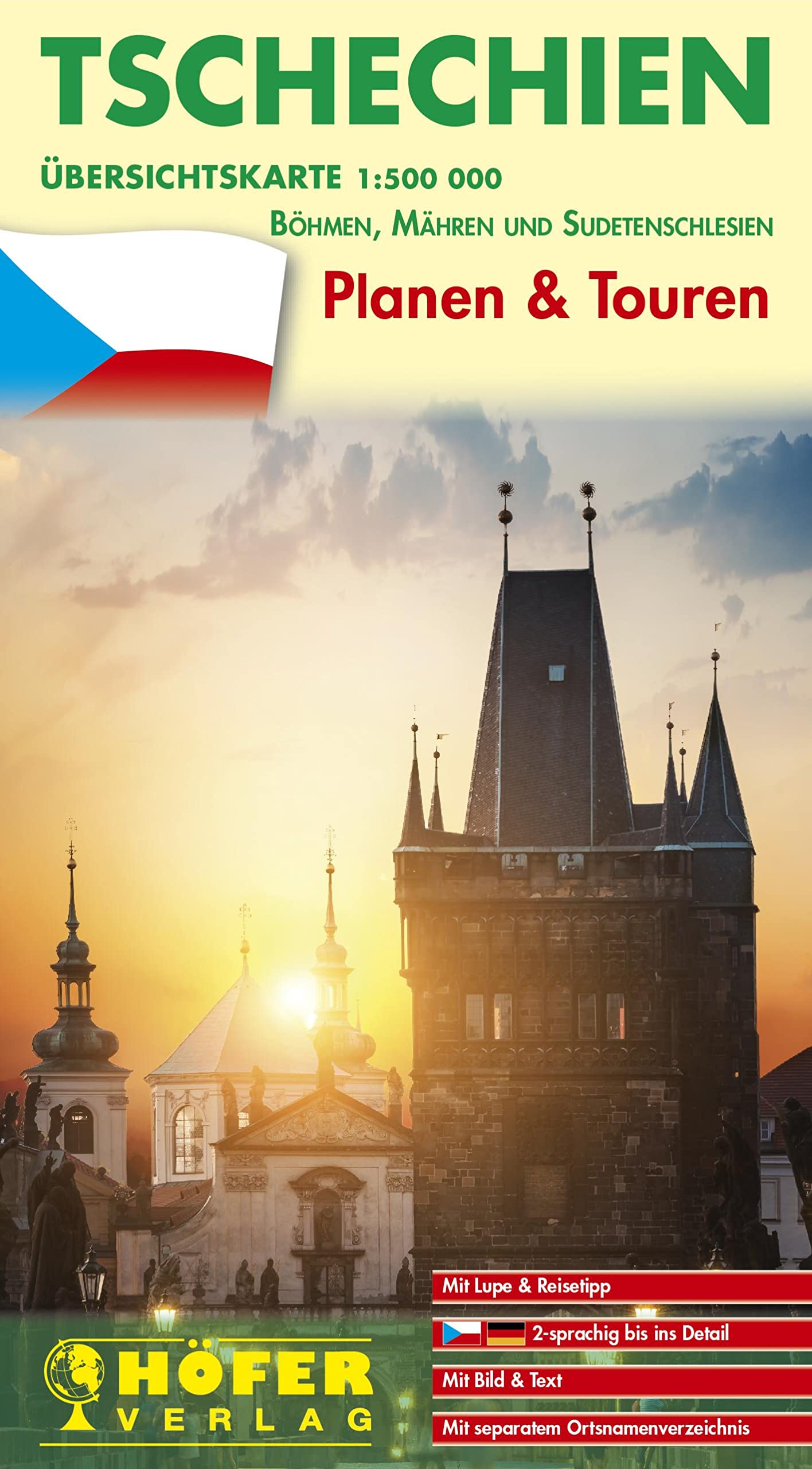 Übersichtskarte Tschechien - CZ 444 1:500 000 Leisure, Home & Garden