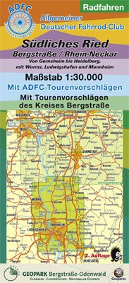 Radfahren, Südliches Ried /Bergstraße /Rhein-Neckar: Von Gernheim bis Heidelberg, mit Worms, Ludwigshafen und Mannheim. 1:30000. Mit ... des Kreises Bergstraße (Livre en allemand) book