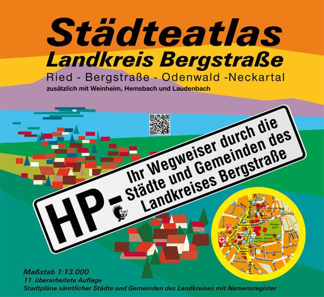 Städteatlas Landkreis Bergstraße: HP - Mit allen Städten und Gemeinden des Landkreises Bergstraße. Massstab 1:13000 Leisure, Home & Garden