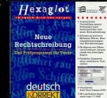Hexaglot deutsch korrekt, Neue Rechtschreibung, 1 CD-ROM: Das Prüfprogramm für Texte. Kompatibel m. Word f. Windows (Rich-Text-Format, RTF). Für Windows 3.1/95 Books