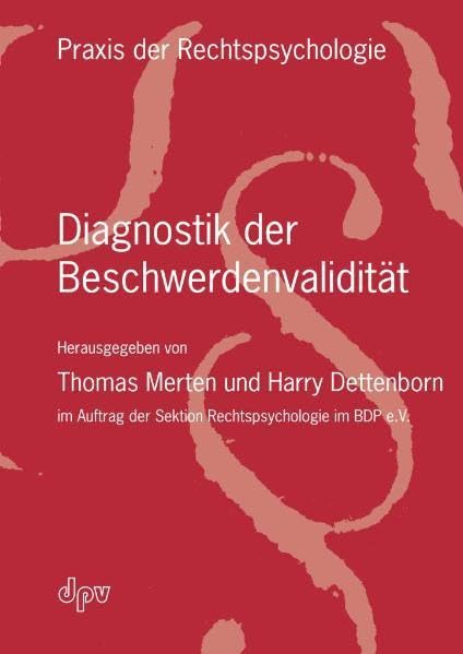 Product Image: Diagnostik der Beschwerdenvalidität