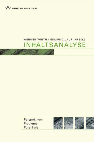 Inhaltsanalyse. Perspektiven, Probleme, Potentiale Law Books