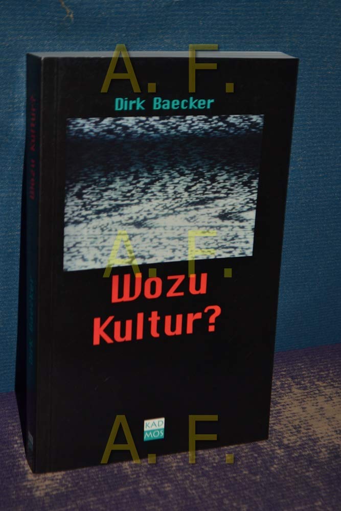 Product Image: Wozu Kultur?
