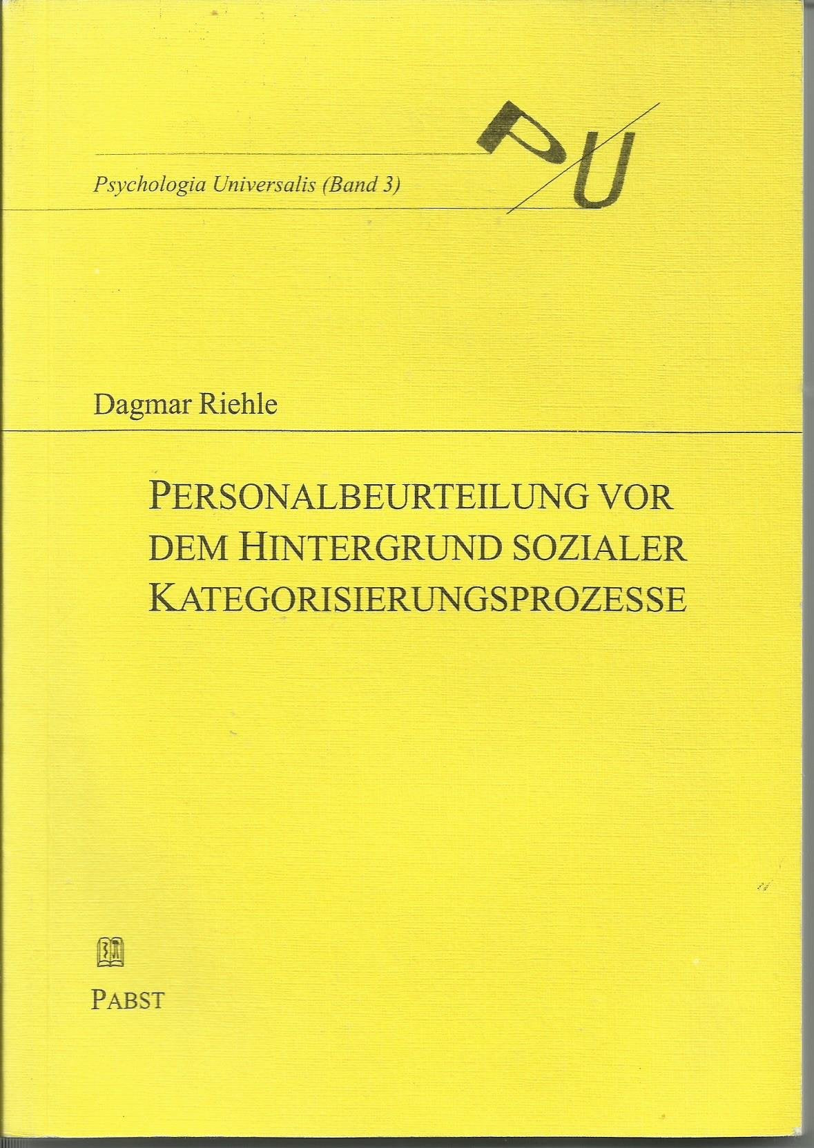 Personalbeurteilung vor dem Hintergrund sozialer Kategorisierungsprozesse Business, Finance & Career