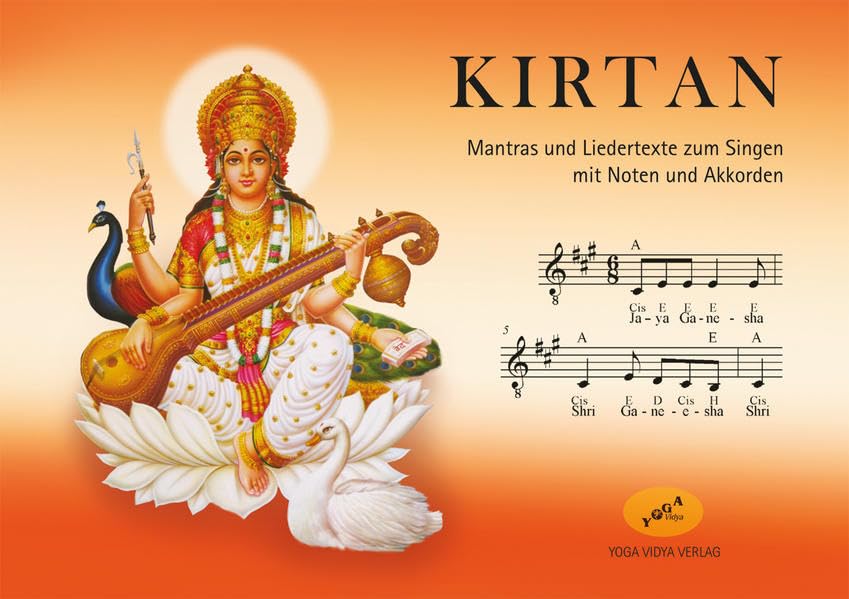 Kirtan Ringbuch A5 Notenheft: Mantras und Liedertexte zum Singen mit Noten und Harmonien Sheet Music