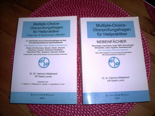 Multiple-Choice-Überprüfungsfragen für Heilpraktiker: 1040 Fragen aus 16 Überprüfungen 1996-2002 Health, Nutrition & Fitness