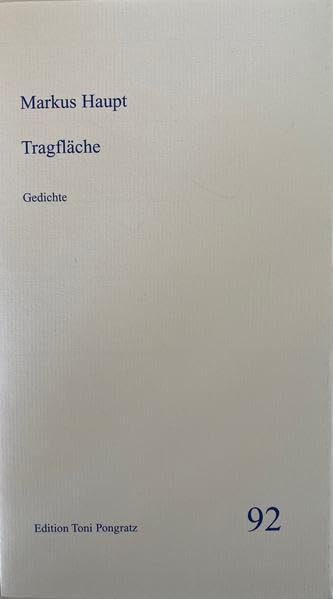 Tragfläche: Gedichte (Heftreihe) Contemporary literature