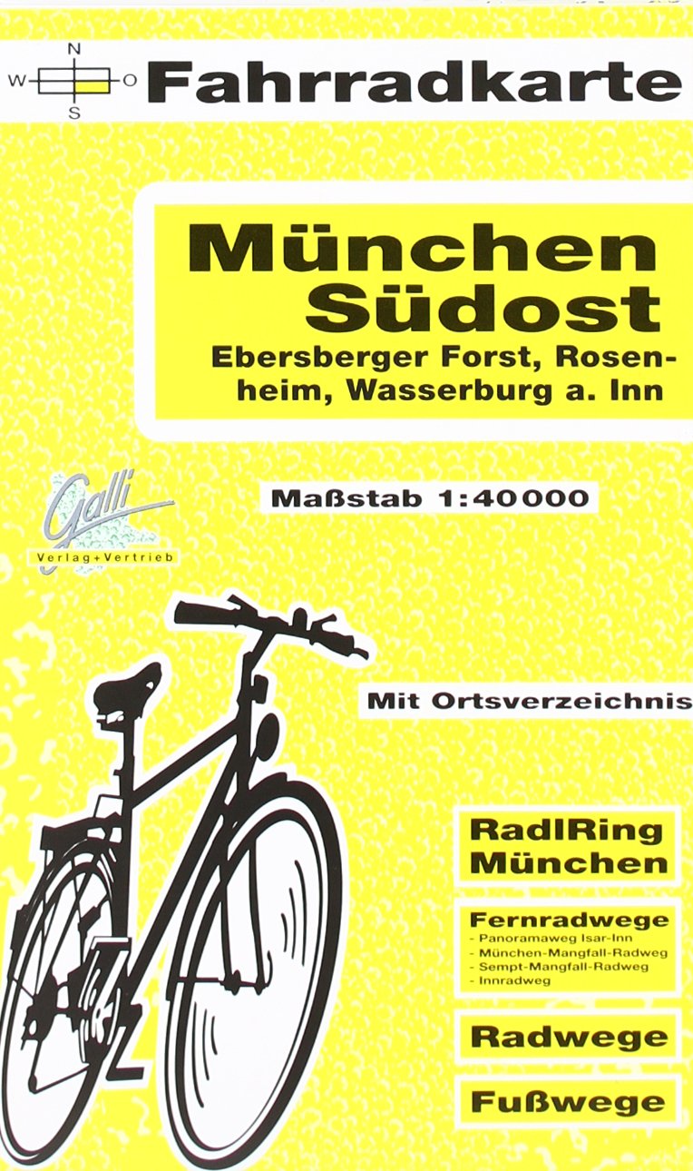 Fahrradkarte München Südost, Ebersberger Forst, Rosenheim, Haag i.Obb., Wasserburg a. Inn. 1:40000: Ebersberger Forst, Rosenheim, Wasserburg a. Inn. ... Panoramaweg, Sempt-Mangfall-Radweg Leisure, Home & Garden