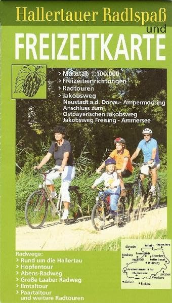 Hallertauer Radlspaß und Freizeitkarte 1:100.000. Sehenswürdigkeiten, Radwege: Rund um die Hallertau, Hopfentour, Abens-Radweg, Große Laaber Radweg, Ilmtaltour, Paartaltour u.weitere Radwege.Jakobsweg Leisure, Home & Garden