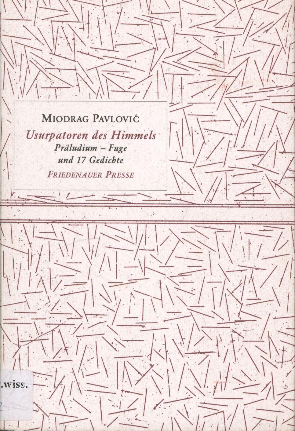Usurpatoren des Himmels Contemporary literature