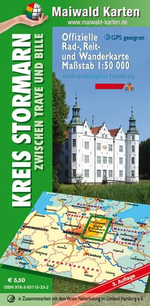 Stormarn = Offizielle Rad-, Reit- u. Wanderkarte = Kreis Stormarn zwischen Trave und Bille book
