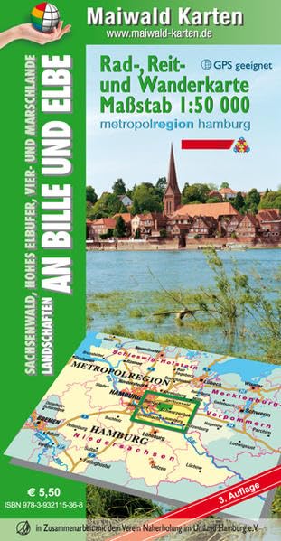 Maiwald Karte Sachsenwald Rad-, Reit- und Wanderkarte Sachsenwald 1 : 50.000 Leisure, Home & Garden