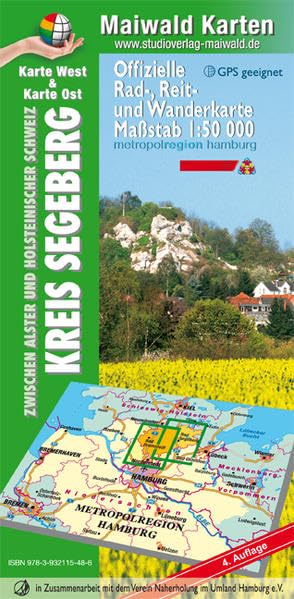 Maiwald Karte Segeberg Ost/West Offizielle Rad-, Reit- und Wanderkarte 1 : 50.000 Leisure, Home & Garden
