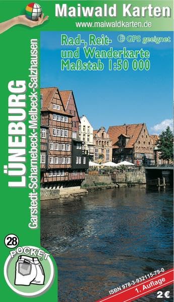 28 Lüneburg - 1.Aufl. - Garstedt – Scharnebeck – Melbeck - Salzhausen: Pocket Rad-, Reit- und Wanderkarte 1:50.000 Maps & Plans