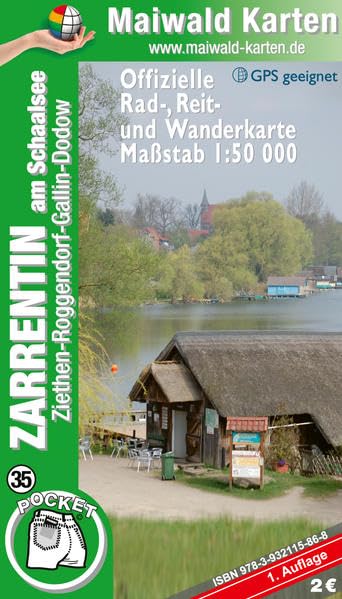 Zarrentin  1:50.000 Pocket-Rad-, Reit- u. Wanderkarten Leisure, Home & Garden