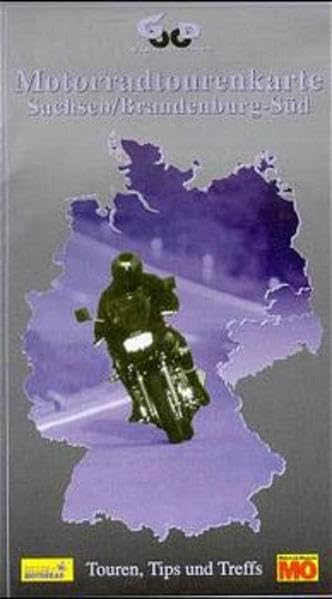 Motorradtourenkarte, Sachsen, Brandenburg-Süd Maps & Plans