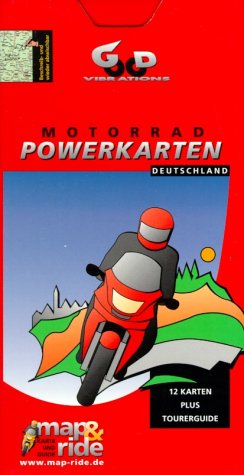 Motorrad-Powerkarte Deutschland - Box. Die Basiskarten für Motorradfahrer. Mit Tourerguide: Unterkünfte, Treffs, Tipps. 1:300000 Maps & Plans