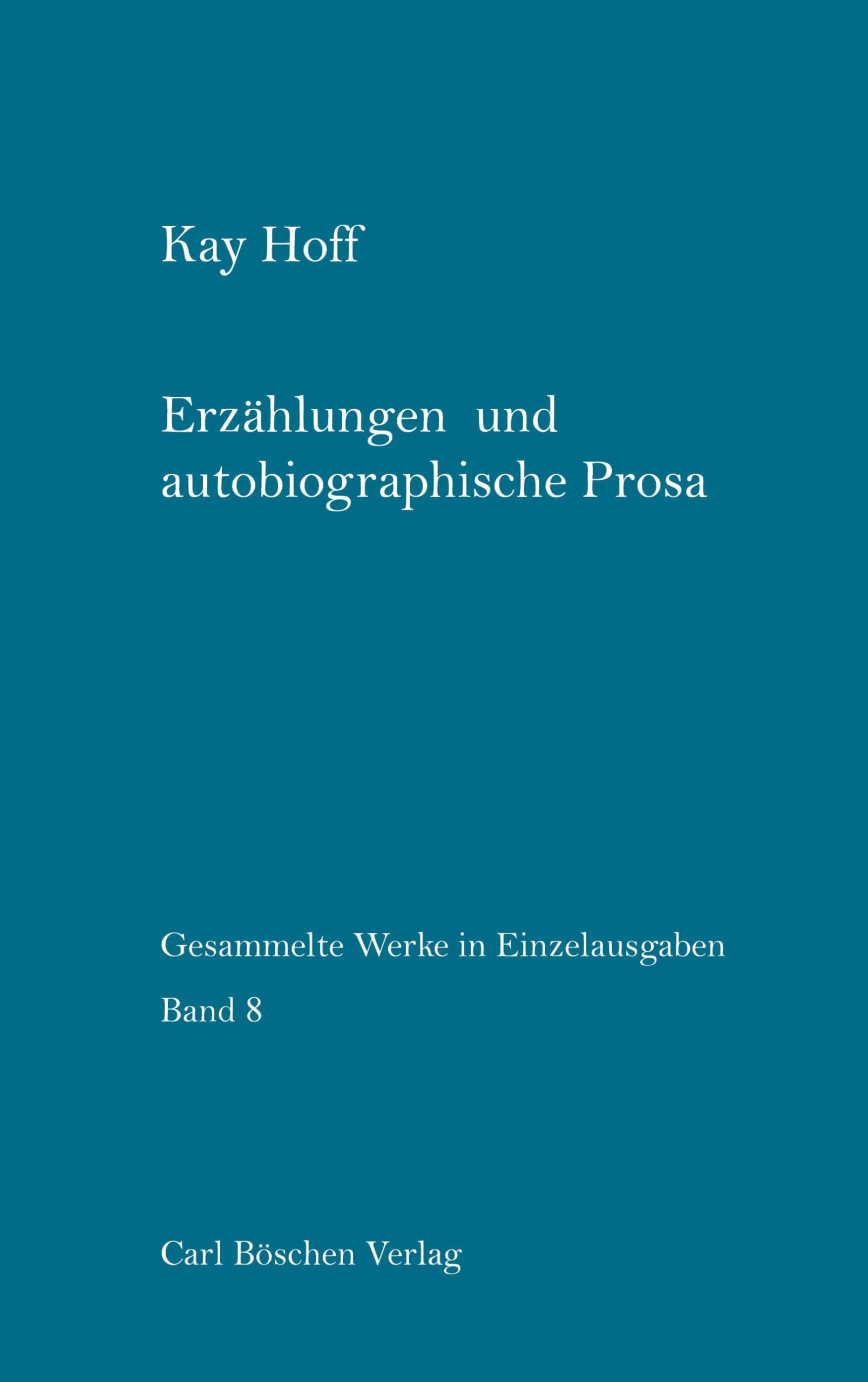 Erzählungen und autobiographische Prosa Contemporary literature
