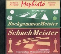 Mephisto BackgammonMeister / SchachMeister, 1 CD-ROM Für Windows ab 3.1 PC