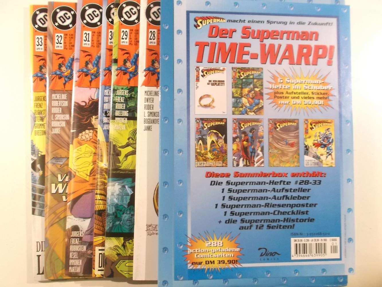 Superman Time-Warp Ausgabe, Sammlerbox, Tl.1, Hefte 28-33 Manga