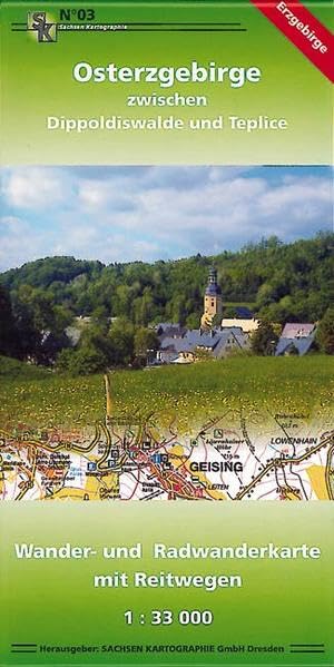 Osterzgebirge zwischen Dippoldiswalde und Teplice: Wander- und Radwanderkarte mit Reitwegen 1:33 000 Leisure, Home & Garden