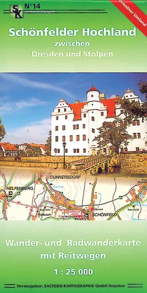 Schönfelder Hochland zwischen Dresden und Stolpen: Wander- und Radwanderkarte. 1:25000 Law