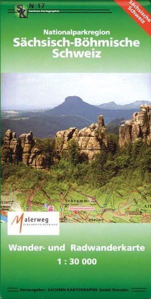Nationalparkregion Sächsisch-Böhmische Schweiz: Wander- und Radwanderkarte. 1:30 000 Leisure, Home & Garden