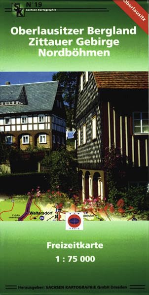 Oberlausitzer Bergland, Zittauer Gebirge, Nordböhmen: Freizeitkarte. 1:75000 Leisure, Home & Garden
