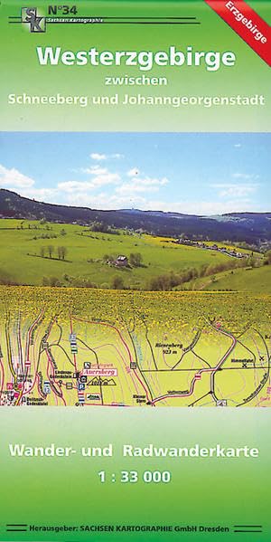 Westerzgebirge zwischen Schneeberg und Johanngeorgenstadt: Wander- und Radwanderkarte. 1:33000 Leisure, Home & Garden
