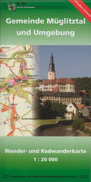 Gemeinde Müglitztal und Umgebung: Wander- und Radwanderkarte. 1:20000 Leisure, Home & Garden