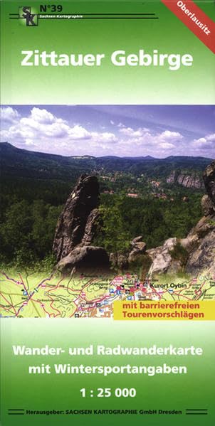 Zittauer Gebirge: Wander- und Radwanderkarte mit Wintersportangaben 1:25 000 Leisure, Home & Garden