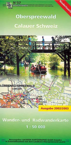Oberspreewald-Calauer Schweiz: Wander- und Radwanderkarte. 1:50000 Leisure, Home & Garden