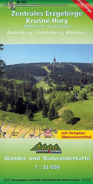 Zentrales Erzgebirge: Wander- und Radwanderkarte. 1 : 33 000 Leisure, Home & Garden