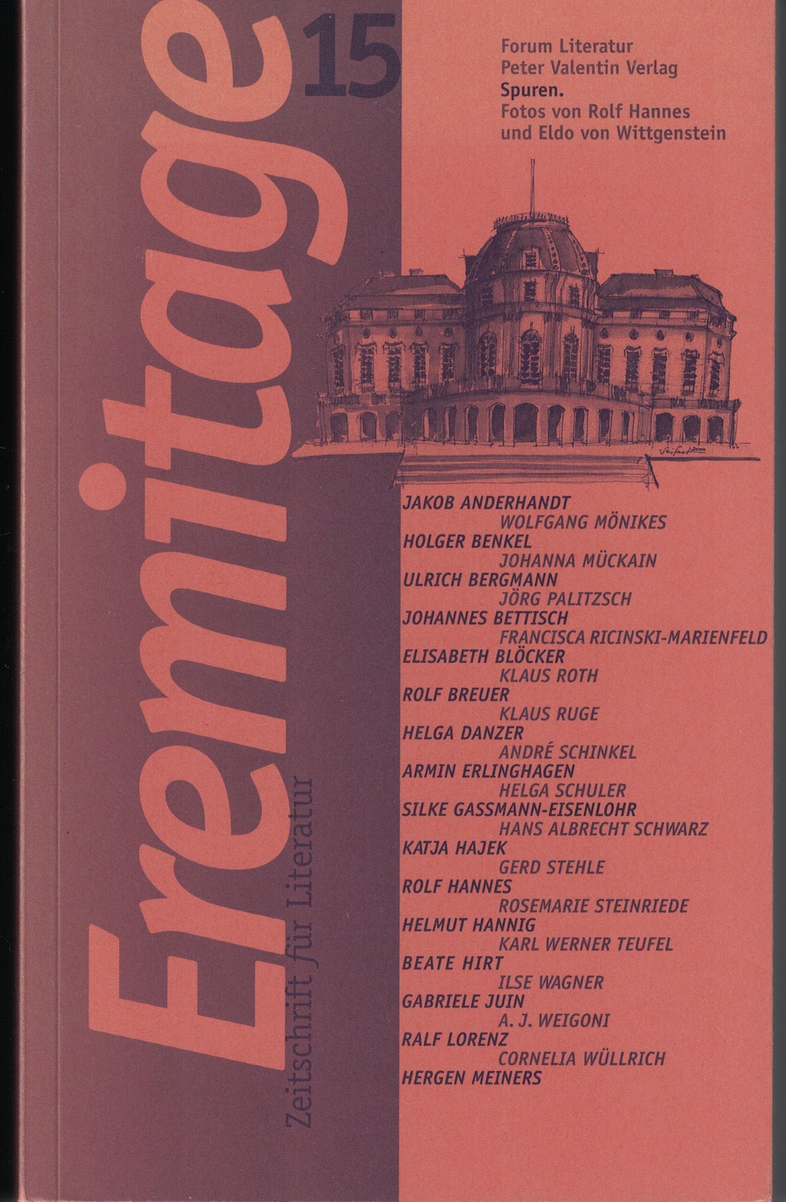 Eremitage. Zeitschrift für Literatur: Spuren Books