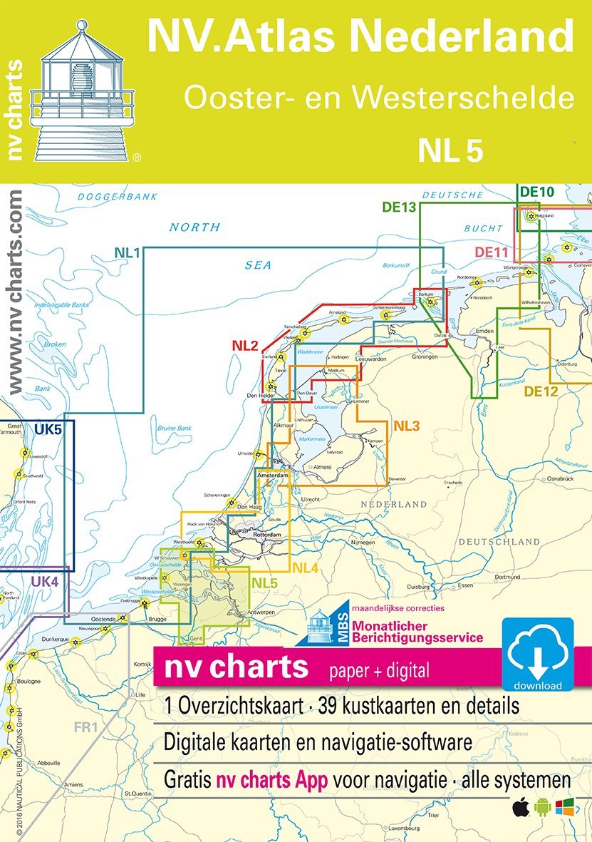 Niederlande, Satz NL 5 - Oosterschelde und Westerschelde (NV. Atlas Kombipack) Books
